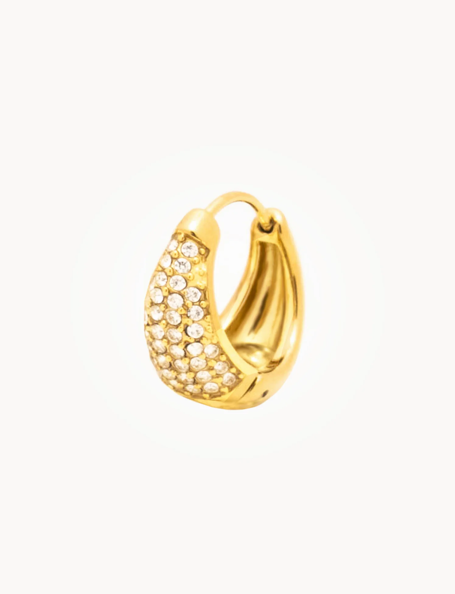 Orecchini Hoop Sparkling Chubby - Image 3