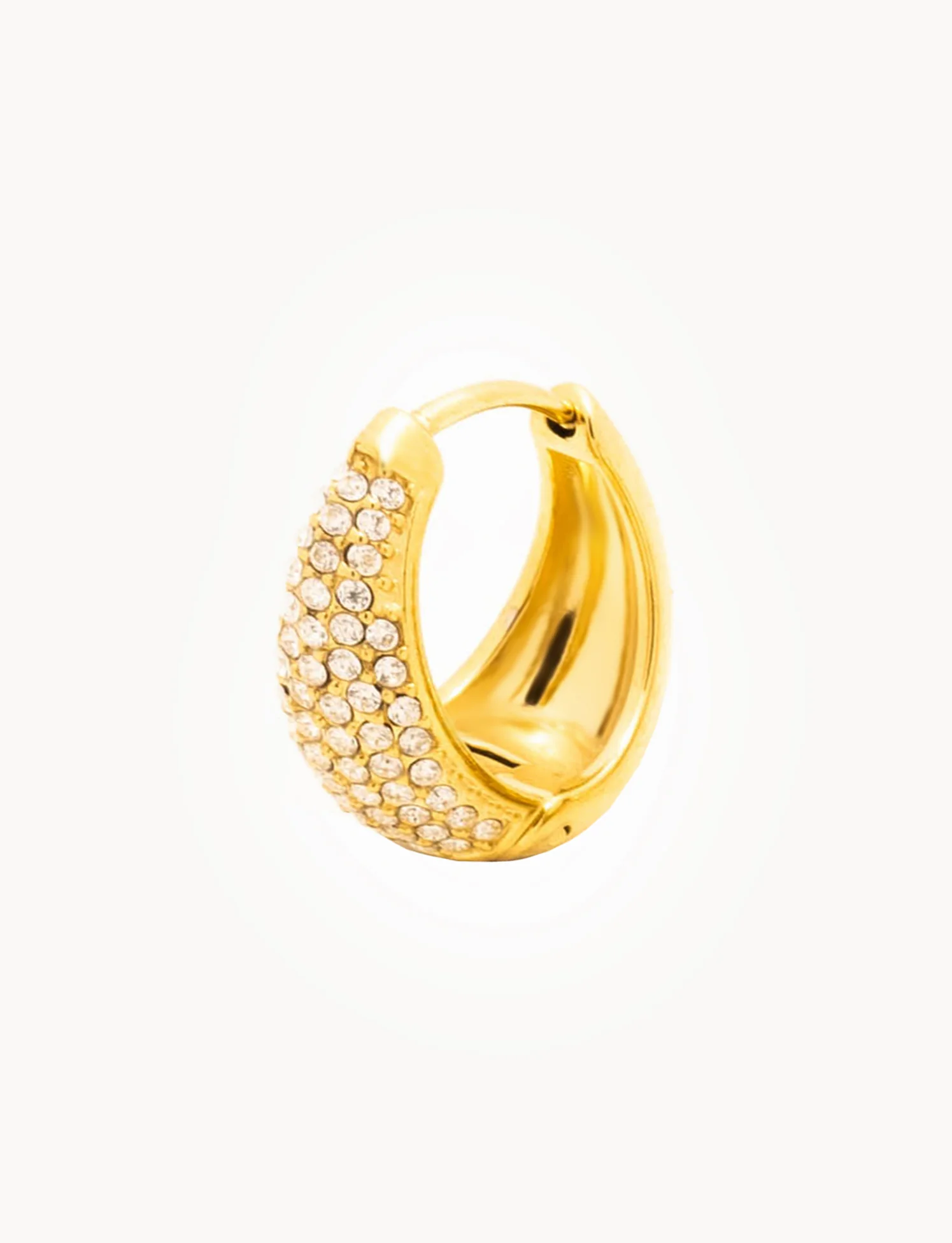 Orecchini Hoop Sparkling Chubby - Image 4