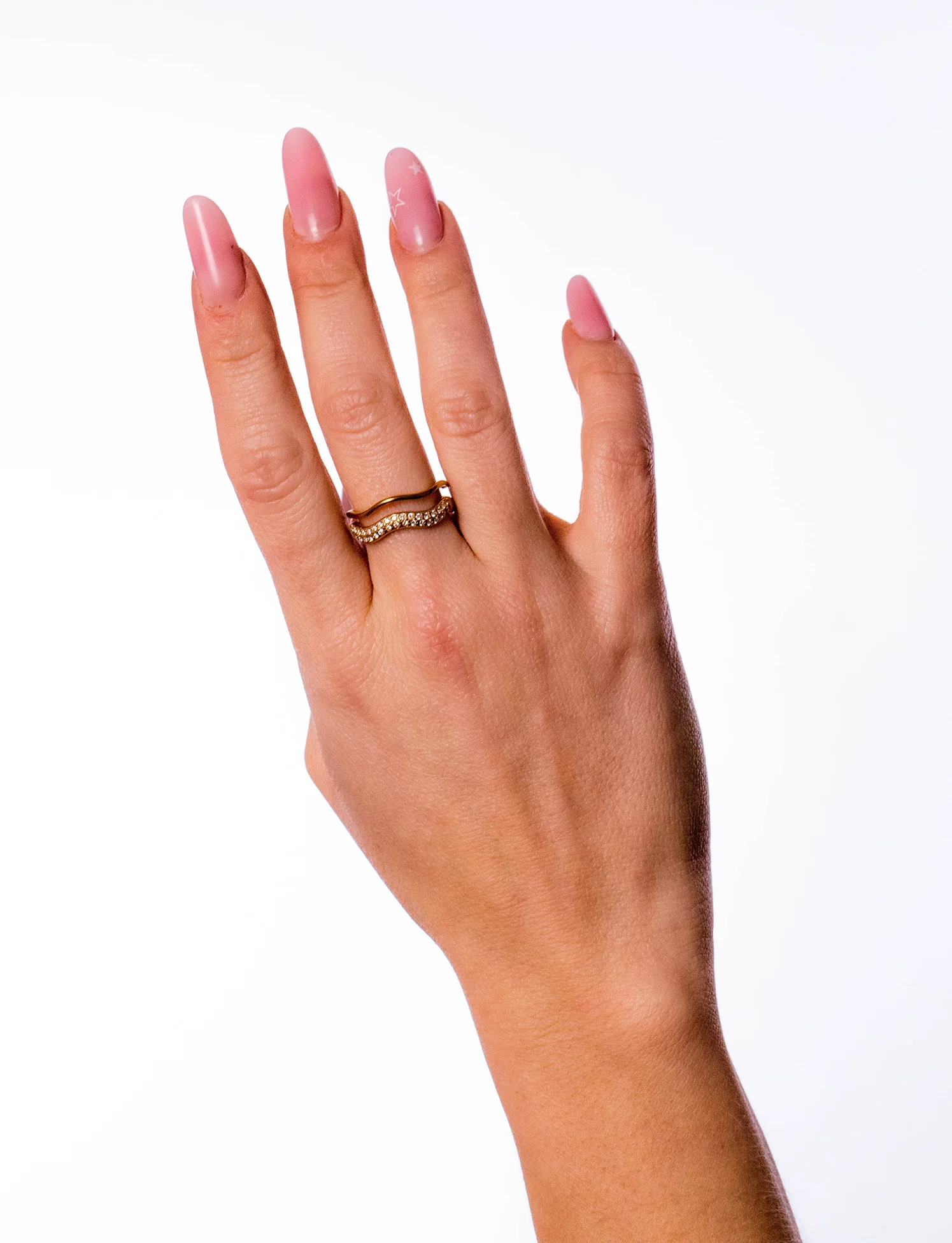 Anello Double Waves Sparkling - Image 6