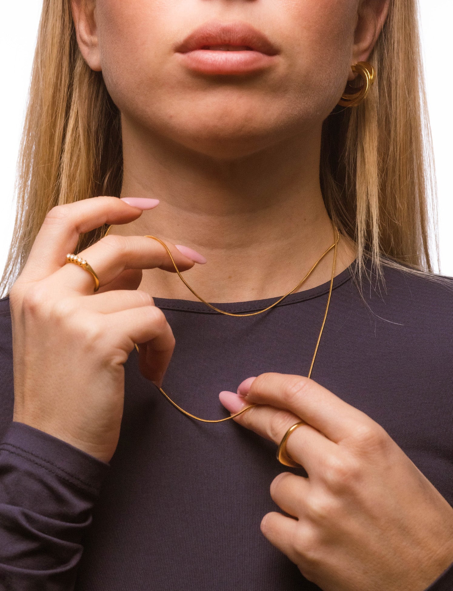Collana Double Filo Invisibile - Image 4