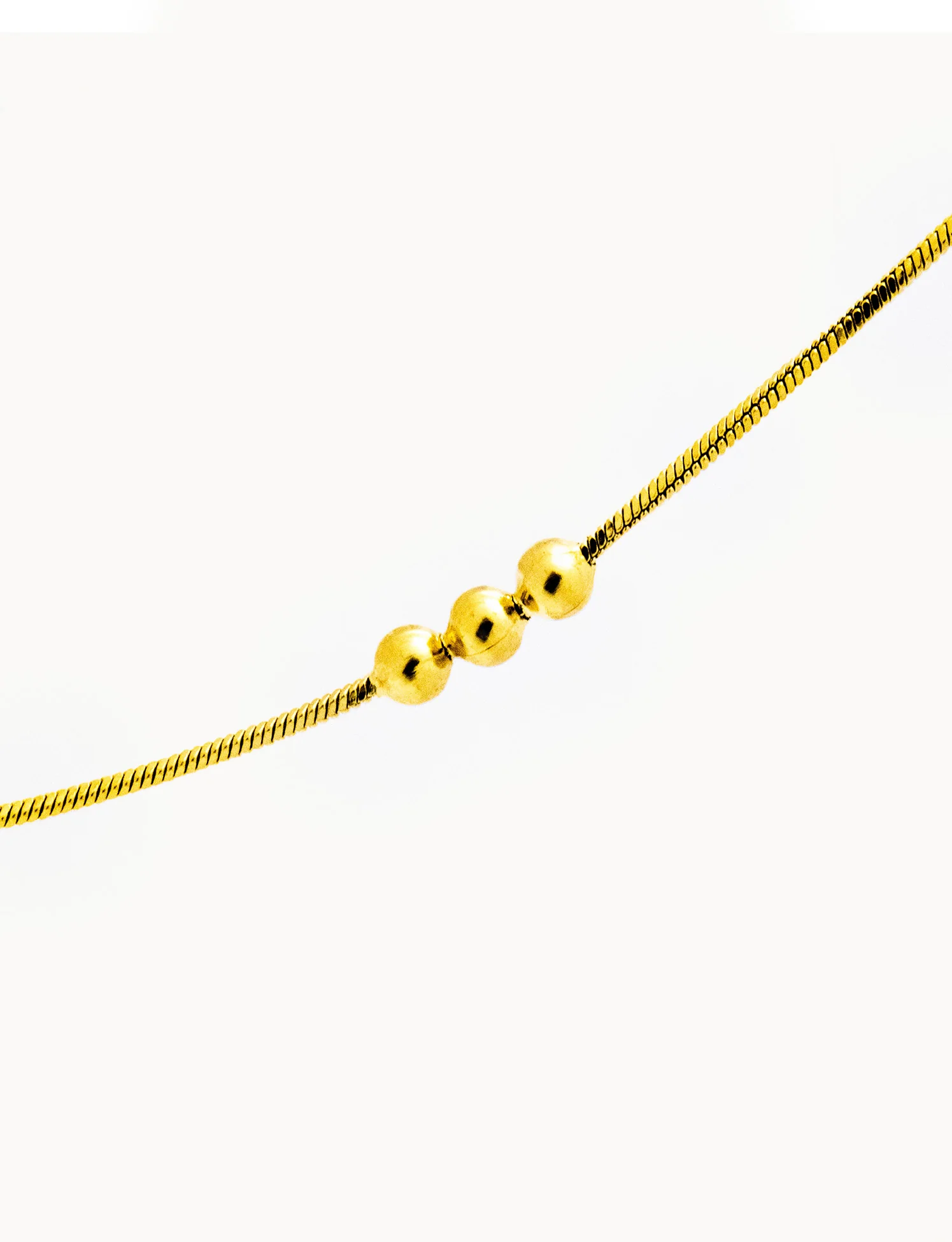 Collana Filo Invisibile con 3 palline - Image 6