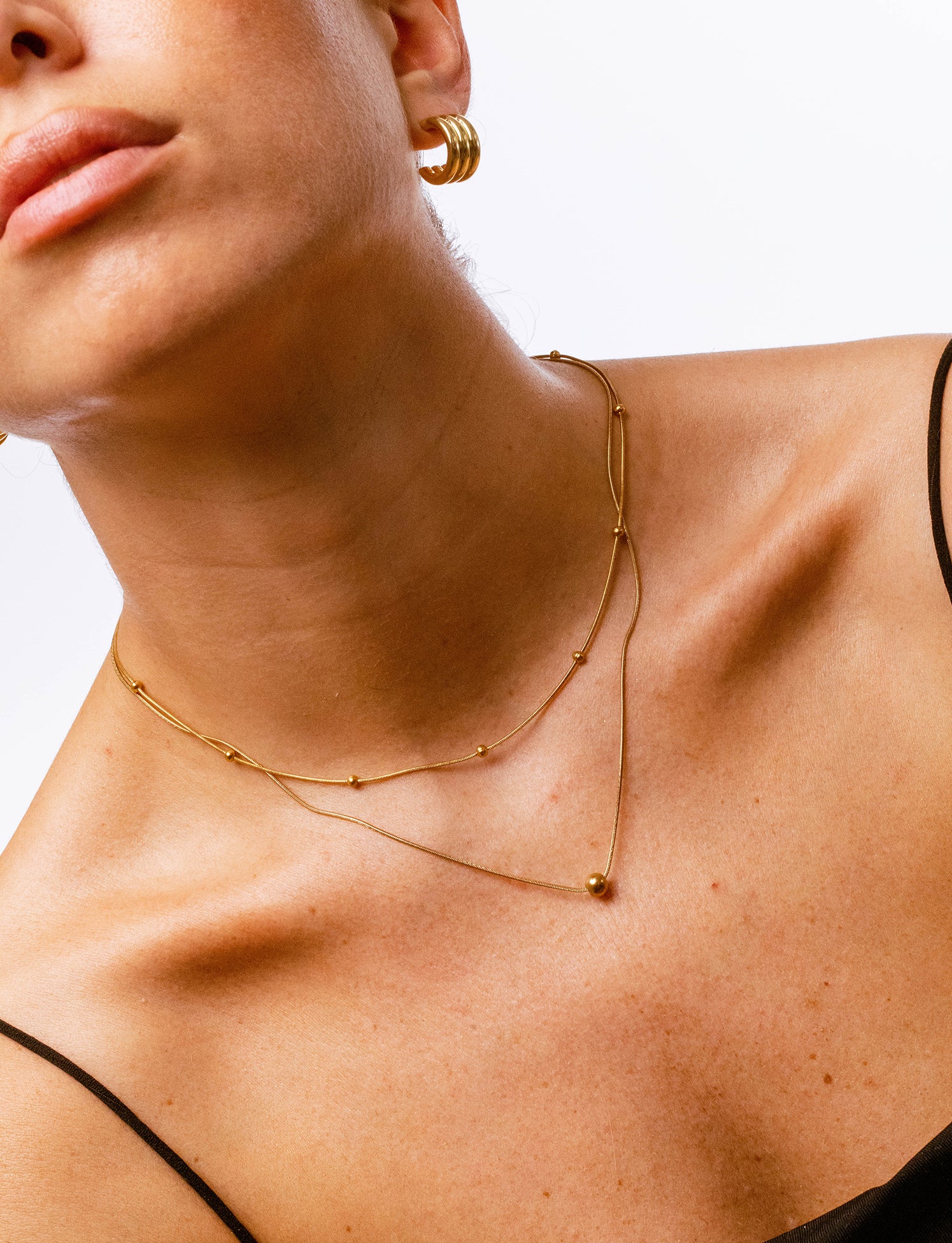 Collana Filo Invisibile Con Palline - Image 4
