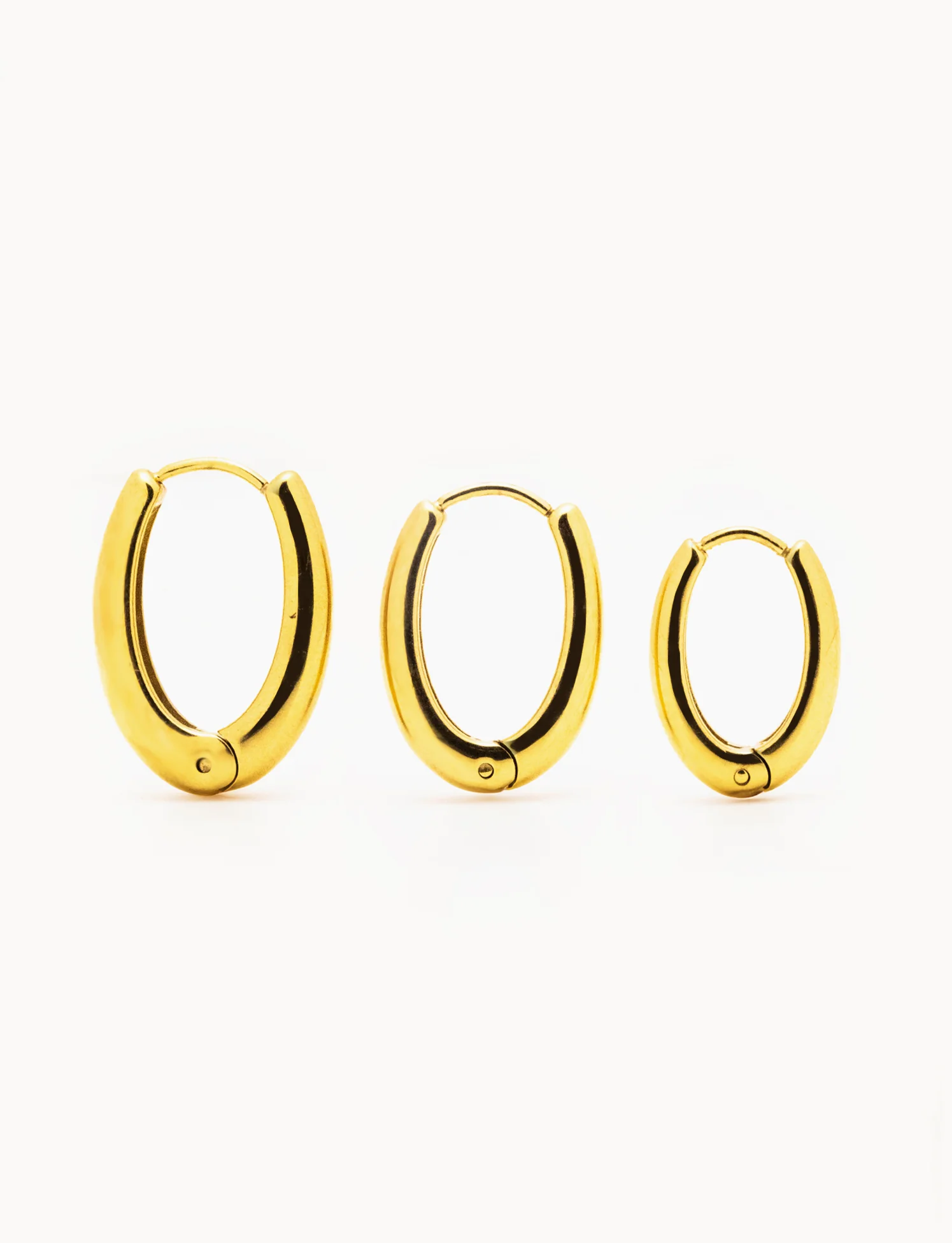Orecchini Hoop Chubby Oval - Image 3