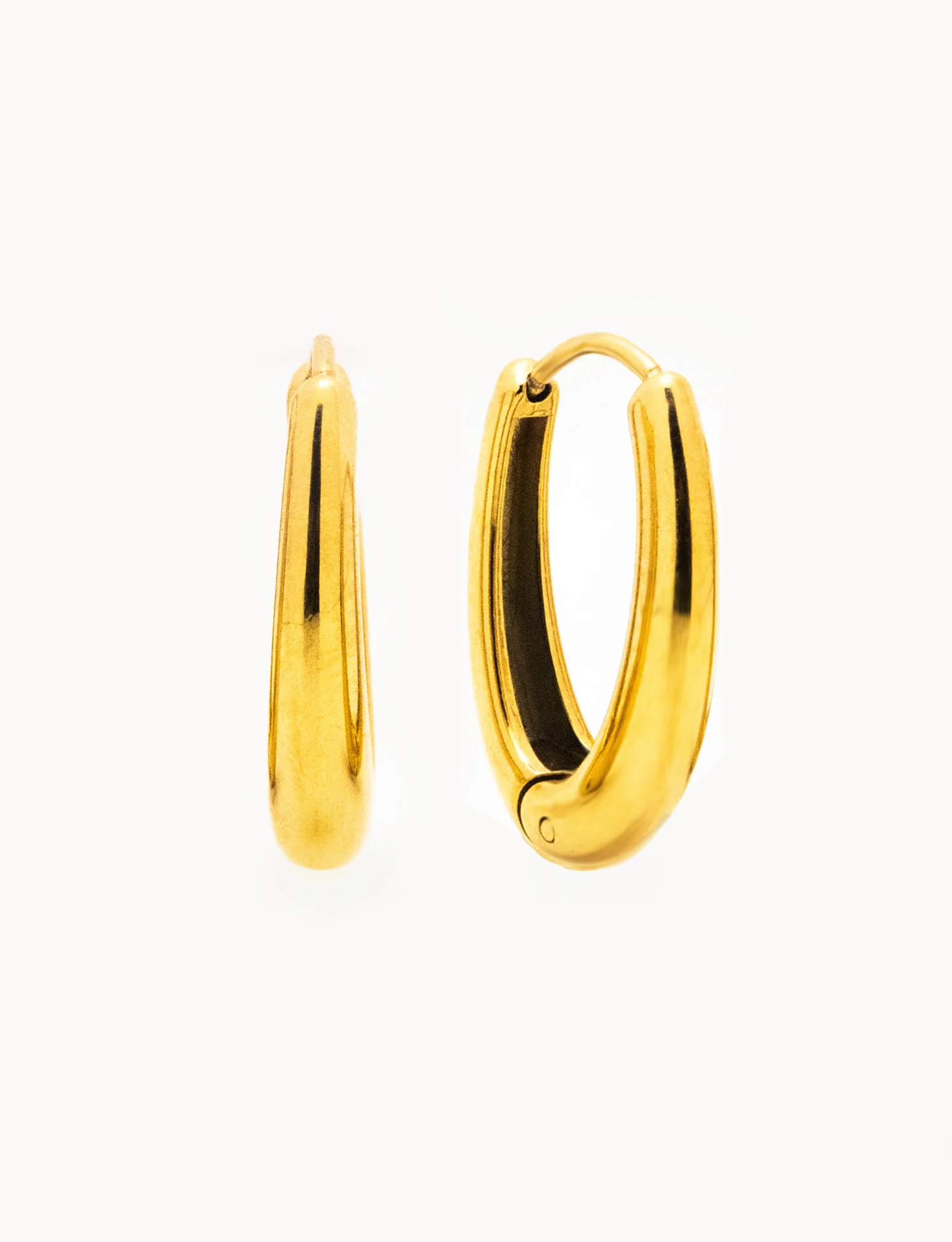 Orecchini Hoop Chubby Oval - Image 5