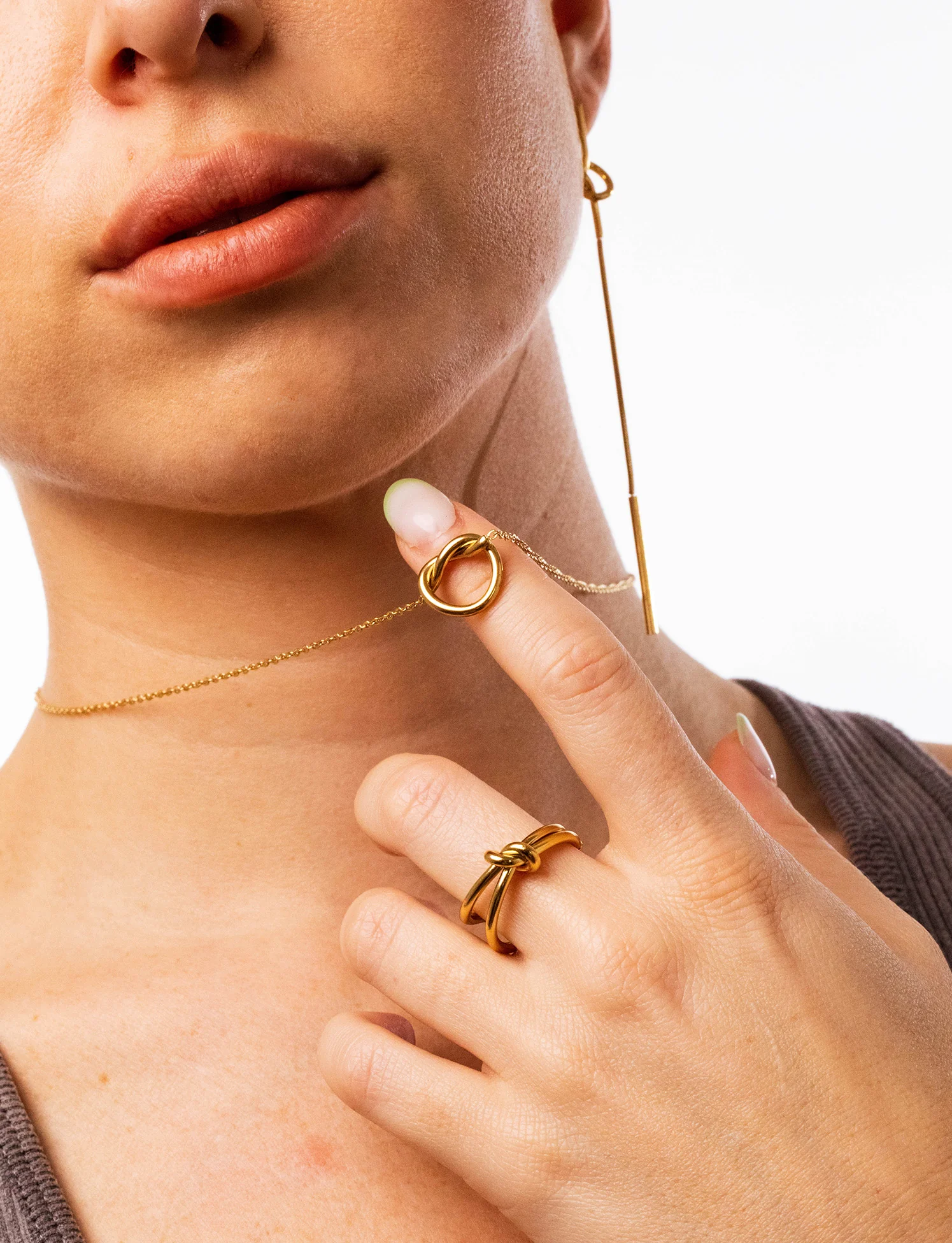 Orecchini Knot Pendenti - Image 7