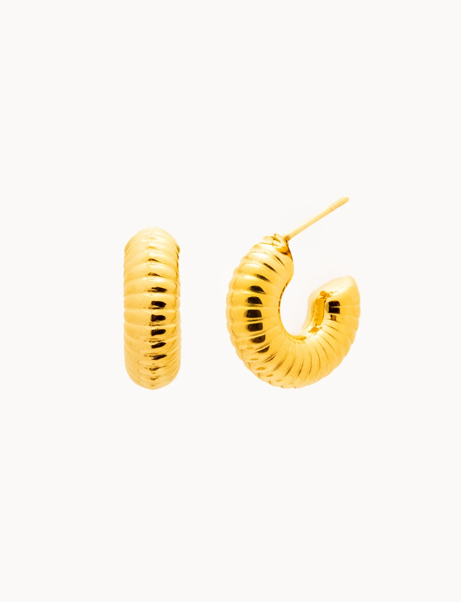 Orecchini Mini Bold Zigrinati - Image 2