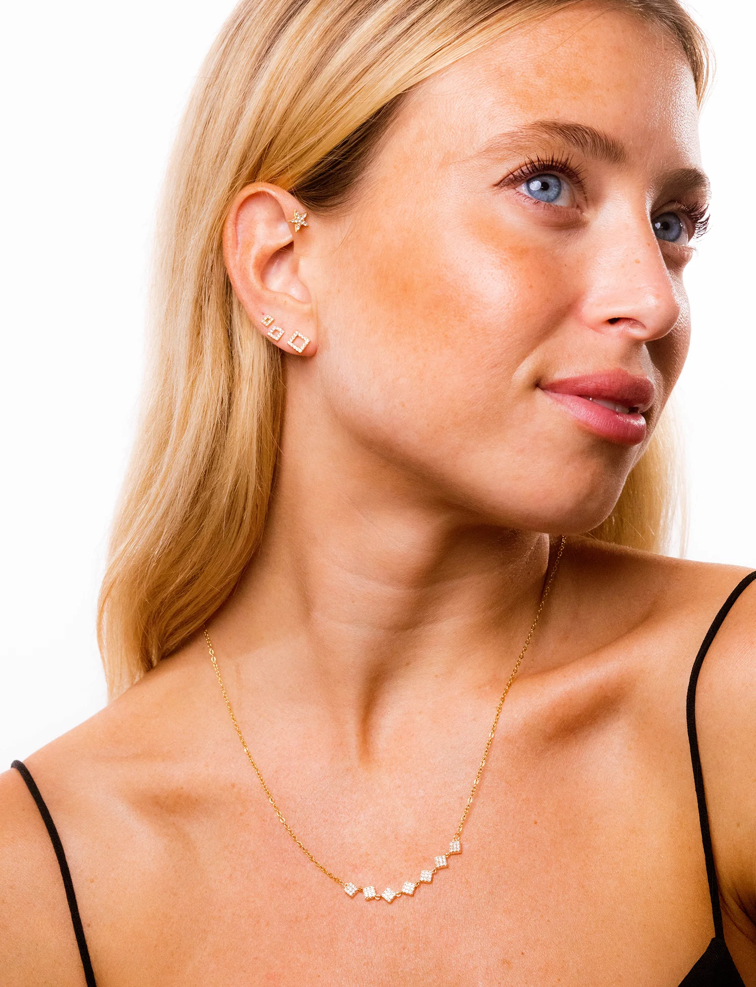 Orecchino Quadratino Sparkling - Image 2